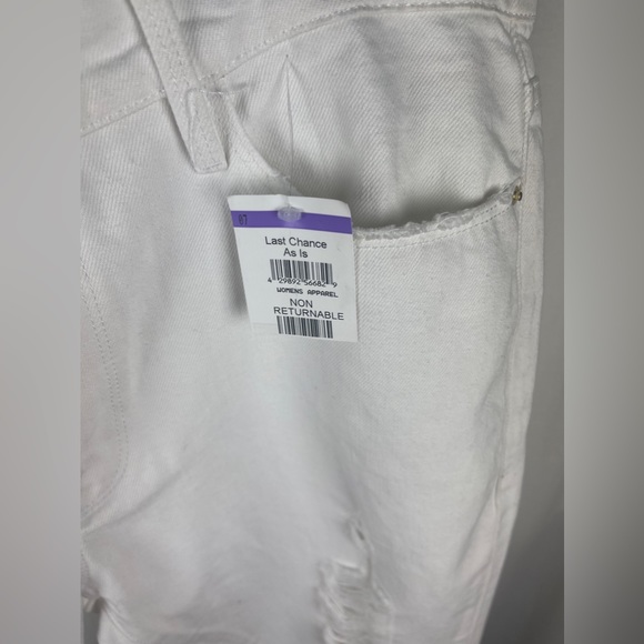 Frame Le Garcon Mid-Rise Distressed White Boyfriend Jeans Size 29 (US-8) NWT - Picture 11 of 15